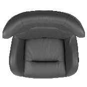 Gray LeatherSoft Swivel Wing Chair, ZB-WING-GY-LEA-GG