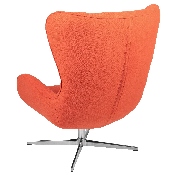 Orange Fabric Swivel Wing Chair, ZB-WING-ORG-FAB-GG