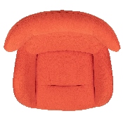 Orange Fabric Swivel Wing Chair, ZB-WING-ORG-FAB-GG