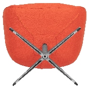 Orange Fabric Swivel Wing Chair, ZB-WING-ORG-FAB-GG