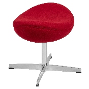 Red Fabric Saddle Wing Ottoman, ZB-WING-RED-OTT-FAB-GG