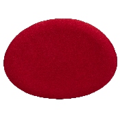 Red Fabric Saddle Wing Ottoman, ZB-WING-RED-OTT-FAB-GG