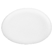 White LeatherSoft Saddle Wing Ottoman, ZB-WING-WH-OTT-LEA-GG