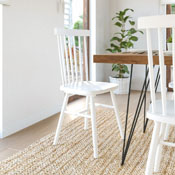 Ingrid Set of 2 Commercial Grade Windsor Dining Chairs, Solid Wood Armless Spindle Back Restaurant Dining Chairs in White, ZH-8101WR-WH-2-GG