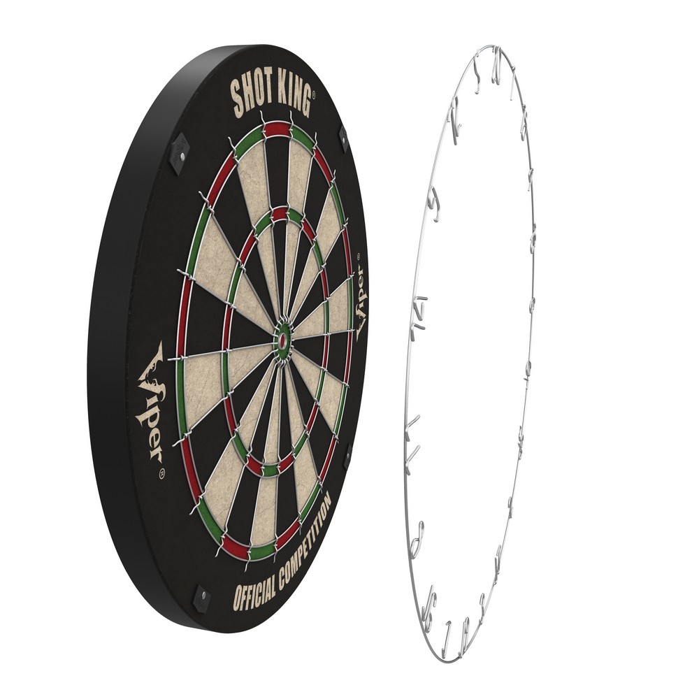 thumbnail image 2 of Viper Shot King Sisal Fiber Bristle Dartboard - Regulation 18" With 6 Steel Tip Darts 2 of 4