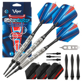 Viper Sidewinder Tungsten Soft Tip Darts Ringed Barrel 18 Grams, 21-3225-18