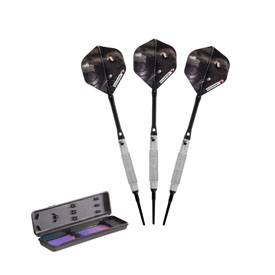 Elkadart Wizard 80% Tungsten Knurled and Ringed Soft Tip Darts, 21-3807 Elkadart Wizard 80% Tungsten Knurled and Ringed Soft Tip Darts, 21-3807