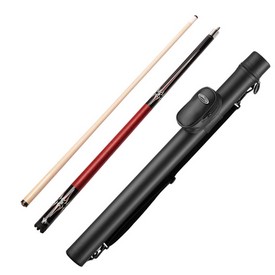 Viper Sinister Series Cue with Red Diamonds and Casemaster Q-Vault Supreme Black Cue Case, 50-9954