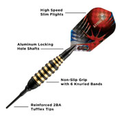 Viper Atomic Bee Black Soft Tip Darts 16gm, 20-1350-16
