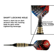 Viper Atomic Bee Black Soft Tip Darts 16gm, 20-1350-16
