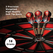 Viper Atomic Bee Black Soft Tip Darts 16gm, 20-1350-16