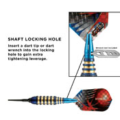 Viper Atomic Bee Blue Soft Tip Darts 16gm, 20-1352-16