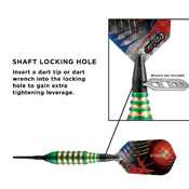 Viper Atomic Bee Green Soft Tip Darts 16gm, 20-1354-16
