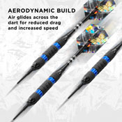 Viper Black Ice Blue Soft Tip Darts 18gm, 20-1702-18