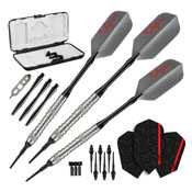 Viper V-Factor 90% Tungsten Soft Tip Darts Grooved Barrel 18 Grams, 21-2054-18
