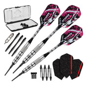 Viper Grim Reaper Tungsten Soft Tip Darts Black Rings 18 Grams, 21-2504-18