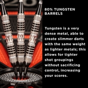 Viper Astro Tungsten Soft Tip Darts Black Rings 16 Grams, 21-3279-16