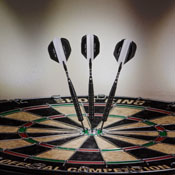 Elkadart Black 150 Jet Black Steel Tip Darts, 22-0127
