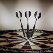 Elkadart Black 150 Jet Black Steel Tip Darts 22 Grams, 22-0128-22