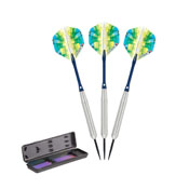 Elkadart Prism Ringed Silver Steel Tip Darts 20 Grams, 22-0200-20