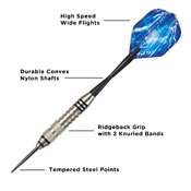 Viper Silver Thunder Steel Tip Darts 23 Grams, 22-0523-23