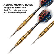 Viper Elite Brass Steel Tip Darts 24 Grams, 22-0624-24