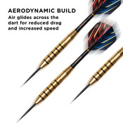 Viper Elite Brass Steel Tip Darts 25 Grams, 22-0625-25