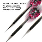 Viper Black Mariah Steel Tip Darts 22gm, 22-1322-22