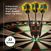 Viper Comix Steel Tip Darts Black 22gm, 22-1501-22