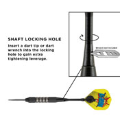 Viper Comix Steel Tip Darts Black 22gm, 22-1501-22