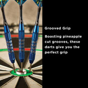 Viper Comix Steel Tip Darts Blue 22gm, 22-1502-22