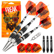Viper The Freak Steel Tip Darts 3 Knurled Rings Barrel 22 Grams, 22-1703-22