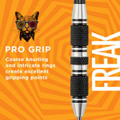 Viper The Freak Steel Tip Darts 3 Knurled Rings Barrel 22 Grams, 22-1703-22