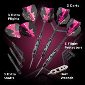 Viper Vanity Dart Diva Steel Tip Darts 22gm, 22-1903-22