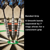 Viper Underground Rock & Roll Steel Tip Darts 23 Grams, 22-2323-23