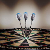 Elkadart Black Mamba Tungsten Steel Tip Darts 20 Grams, 23-1420-20