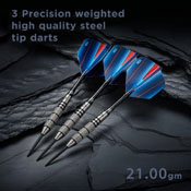 Viper Sidewinder Tungsten Steel Tip Darts 21 Grams, 23-1801-21