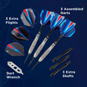 Viper Sidewinder Tungsten Steel Tip Darts 25 Grams, 23-1802-25