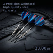 Viper Sidewinder Tungsten Steel Tip Darts 23 Grams, 23-1803-23