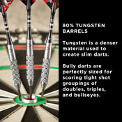 Viper Bully Tungsten Steel Tip Darts 24gm, 23-1904-24