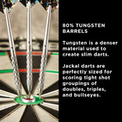 Viper Jackal Tungsten Steel Tip Darts 23gm In Wallet, 23-2823-23