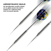 Viper Jackal Tungsten Steel Tip Darts 23gm In Wallet, 23-2823-23