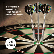 Viper Jackal Tungsten Steel Tip Darts In Wallet 24gm, 23-2824-24