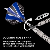 Viper Cold Steel Tungsten Steel Tip Darts 24 Grams, 23-2924-24