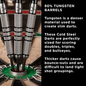 Viper Cold Steel Tungsten Steel Tip Darts 24 Grams, 23-2924-24