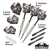 Viper Sinister Tungsten Steel Tip Darts 24 Grams, 23-3809-24