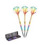Elkadart Rainbow 90% Tungsten Steel Tip Darts Multi Color Titanium Coating, 23-3820