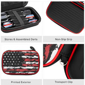 Casemaster Sentinel Dart Case American Flag Art Series, 36-9000