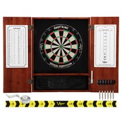 Viper Shot King Sisal Dartboard & Metropolitan Cinnamon Cabinet, 40-0316