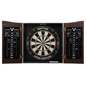 Viper Vault Dartboard Cabinet With Shot King Sisal Dartboard, 40-0377